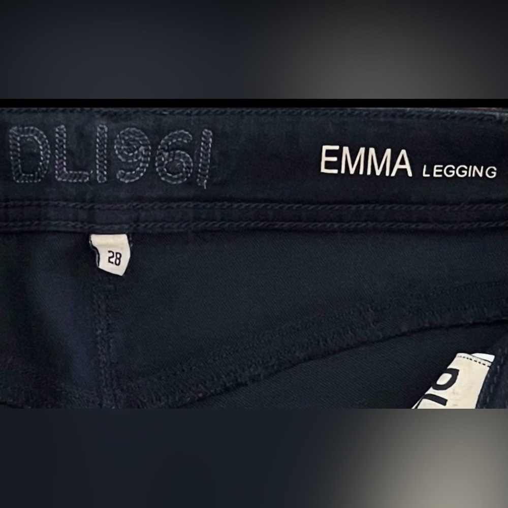 DL1961 Women's Black Emma Legging Jeans - Picture 4 of 9